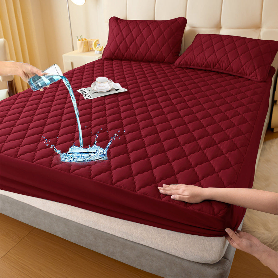 Waterproof Fitted Mattress Protector, Polyester and TPU, 30 cm, view 11
