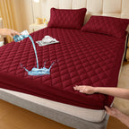 Waterproof Fitted Mattress Protector, Polyester and TPU, 30 cm, view 11