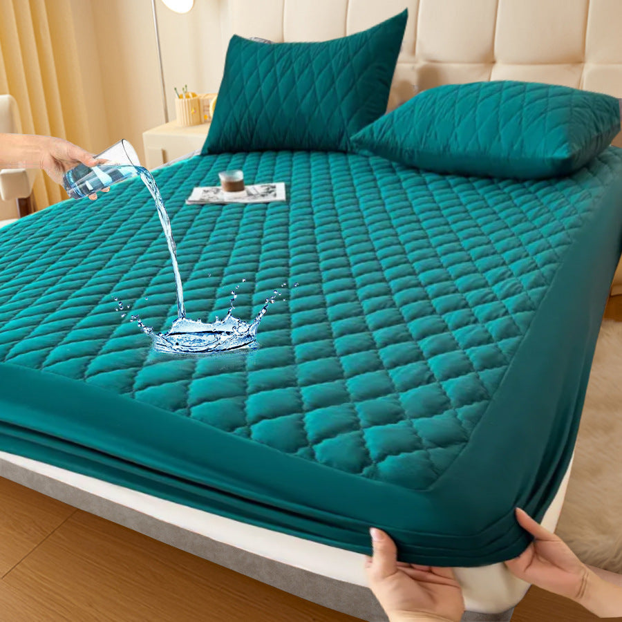 Waterproof Fitted Mattress Protector, Polyester and TPU, 30 cm, view 12
