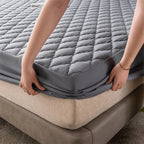 Waterproof Fitted Mattress Protector, Polyester and TPU, 30 cm, view 2