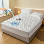 Waterproof Fitted Mattress Protector, Polyester and TPU, 30 cm, view 4