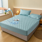 Waterproof Fitted Mattress Protector, Polyester and TPU, 30 cm, view 5