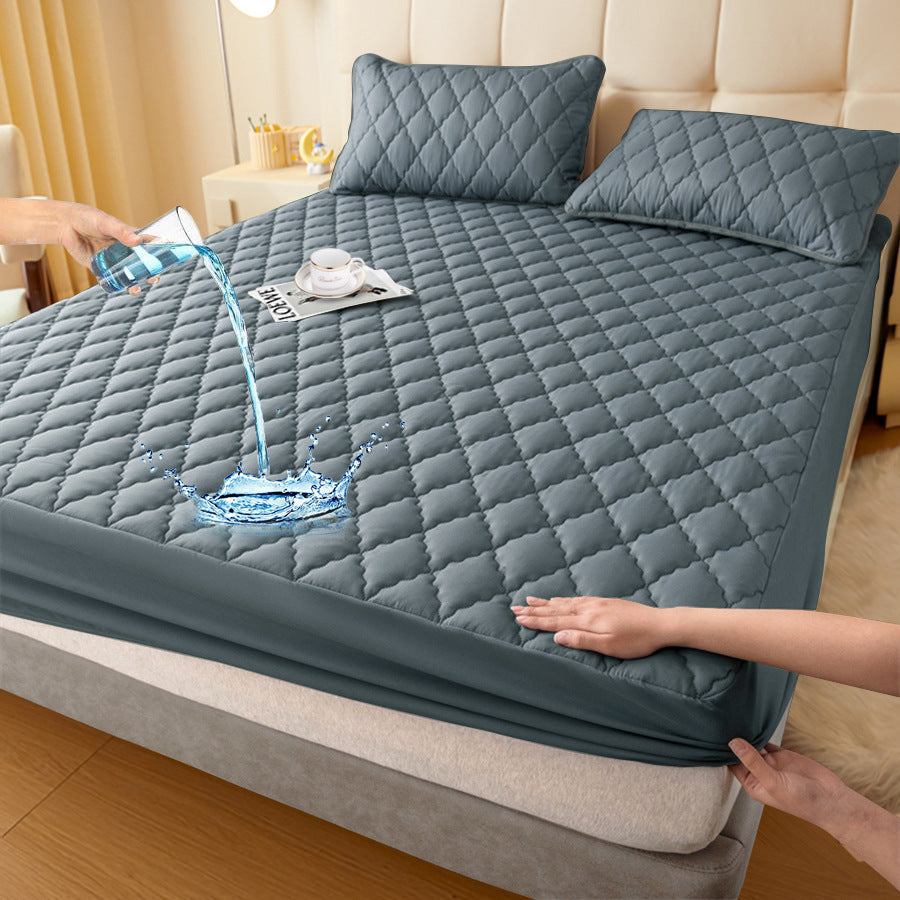 Waterproof Fitted Mattress Protector, Polyester and TPU, 30 cm, view 6