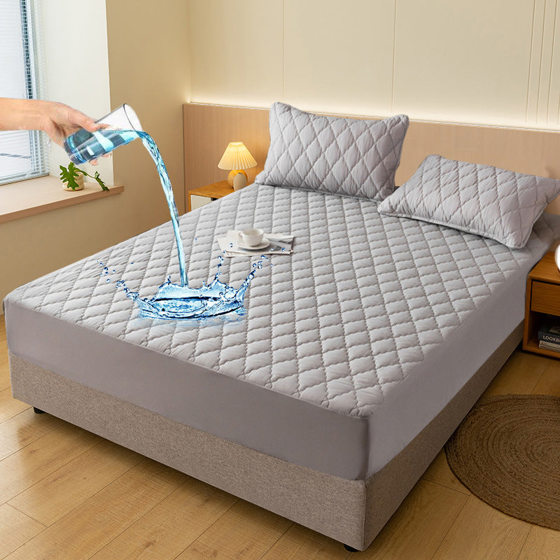 Waterproof Fitted Mattress Protector, Polyester and TPU, 30 cm, view 7