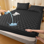 Waterproof Fitted Mattress Protector, Polyester and TPU, 30 cm, view 9