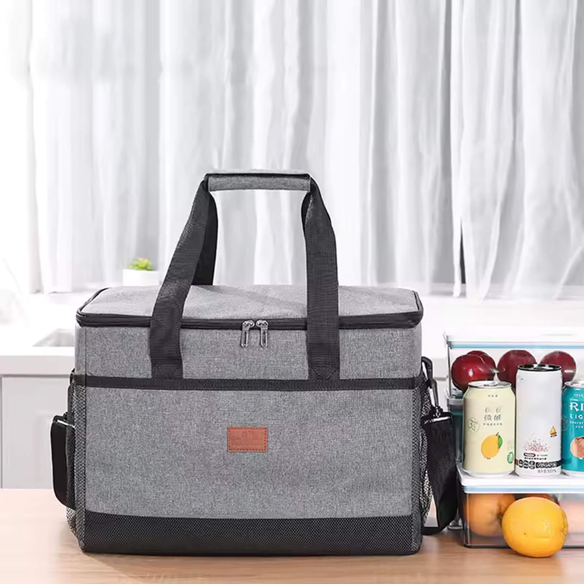 Waterproof Insulated Cooler Bag, 42 x 28 x 31 cm, 8mm Foam, Shoulder Strap, view 11