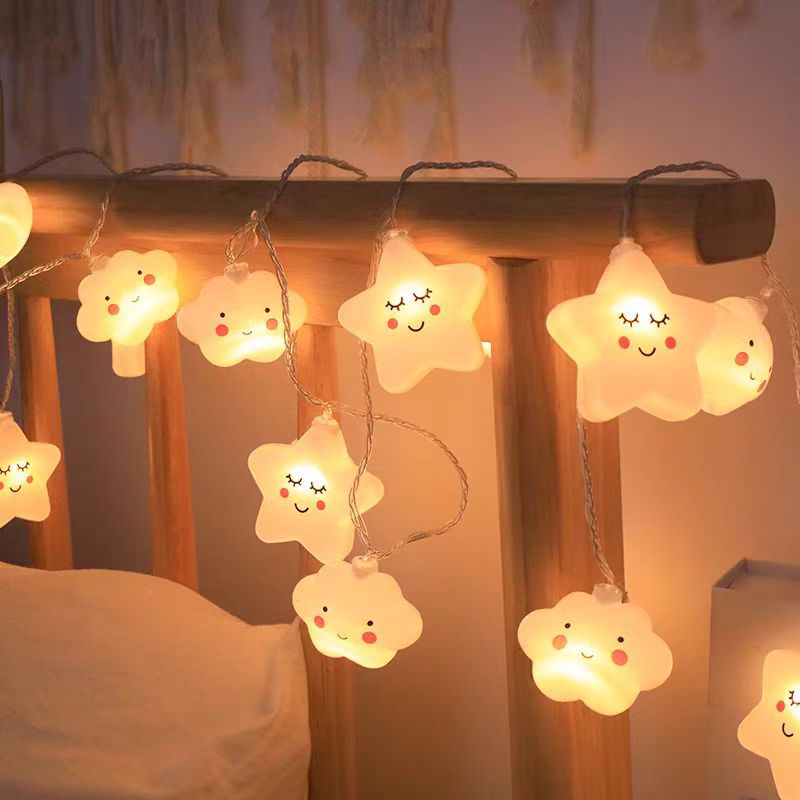 Waterproof Outdoor Rainbow Cloud LED String Lights | High & Bury