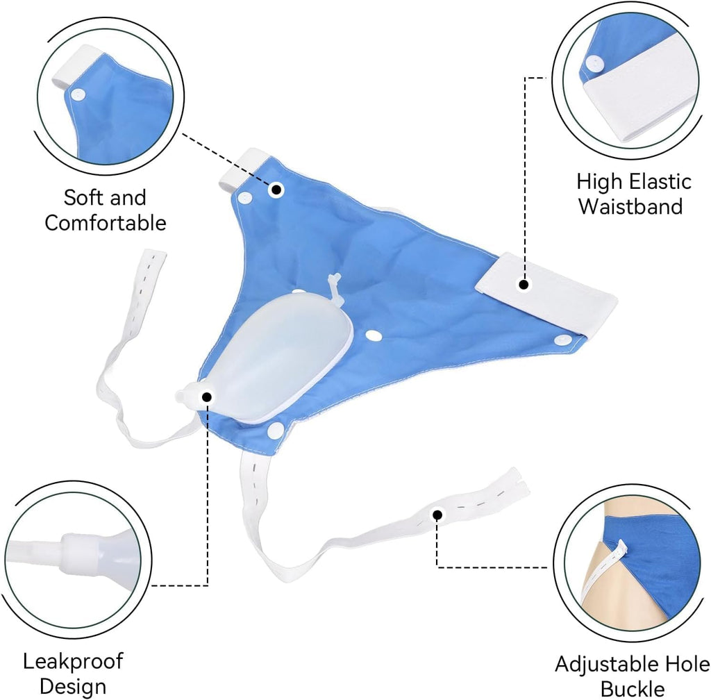 Wearable Urine Collector with 100 cm Tube and 1000 mL & 2000 mL Bags, view 4