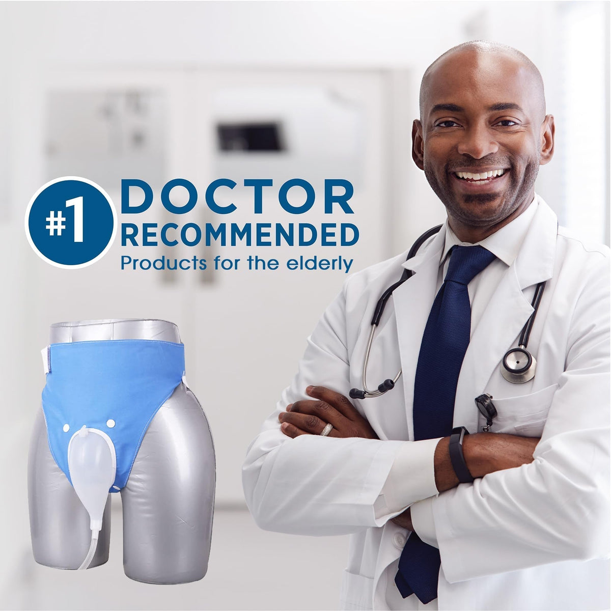Wearable Urine Collector with 100 cm Tube and 1000 mL & 2000 mL Bags, view 7