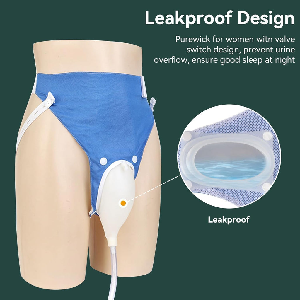Wearable Urine Collector with 100 cm Tube and 1000 mL & 2000 mL Bags