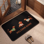 Welcome Mat with Cute Dog Design | High & Bury