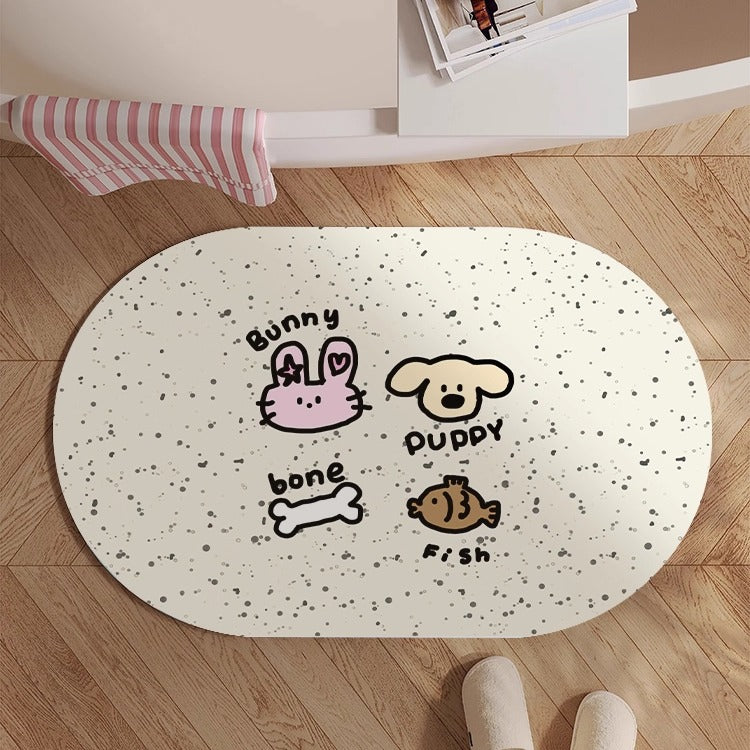 Whimsical Animal-Themed Bath Mat | High & Bury