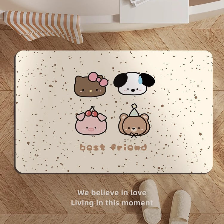 Whimsical Animal-Themed Bath Mat | High & Bury