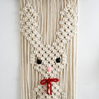Whimsical Macrame Bunny Wall Hanging | High & Bury