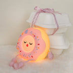 Whimsical Silicone-Shaped LED Night Light in Donut Form with Flexible Limbs | High & Bury
