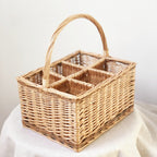 Willow Basket Woven Natural Fiber Handcrafted | High & Bury