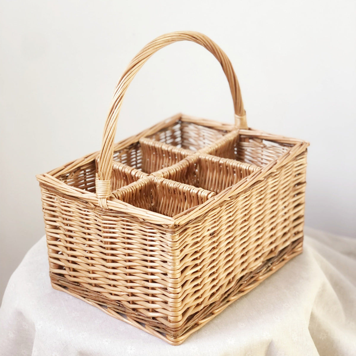 Willow Basket Woven Natural Fiber Handcrafted | High & Bury