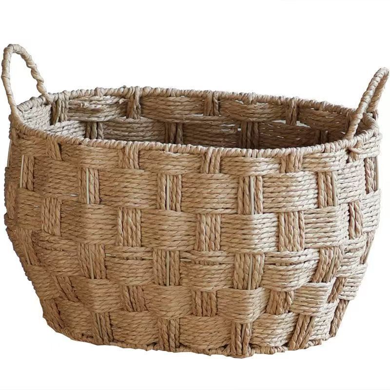Willow Basket Woven Natural Fiber Soft Textile | High & Bury