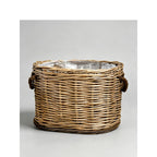 Willow Woven Basket with Inner Lining | High & Bury