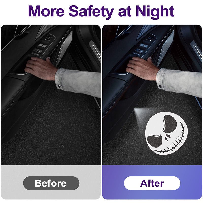 Wireless Car Door Logo Projector Light, LED Welcome Light, view 2