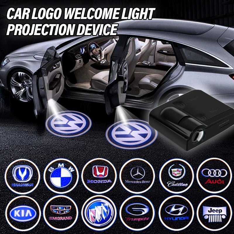 Wireless Car Door Logo Projector Light, LED Welcome Light