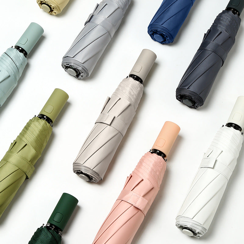 Women's Automatic Folding Rain Umbrella, Lightweight Design, view 2