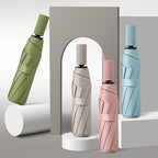 Women's Automatic Folding Rain Umbrella, Lightweight Design