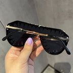 Women's Cat-Eye Sunglasses with Plastic Frame and Rhinestone Accents, view 3
