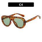 Women's Fashionable Oversized Sunglasses with Comfortable Flexible Frame, view 3