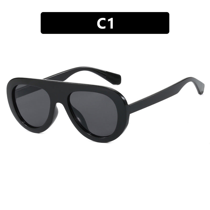 Women's Fashionable Oversized Sunglasses with Comfortable Flexible Frame, view 6