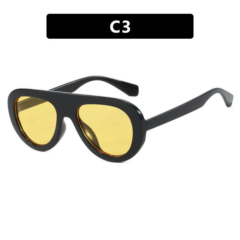Women's Fashionable Oversized Sunglasses with Comfortable Flexible Frame, view 8