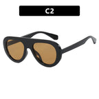 Women's Fashionable Oversized Sunglasses with Comfortable Flexible Frame