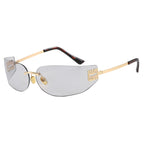 Women's Futuristic Sunglasses with Elaborate Frame and UV Protection, view 4