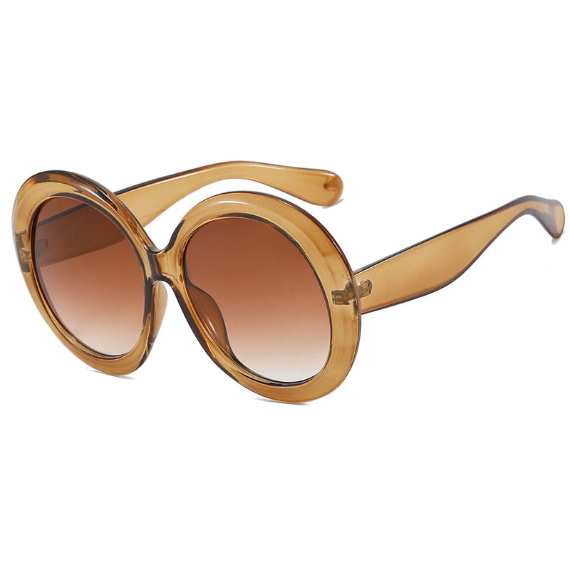 Women's Large-Frame Round Sunglasses with UV Protection, view 14