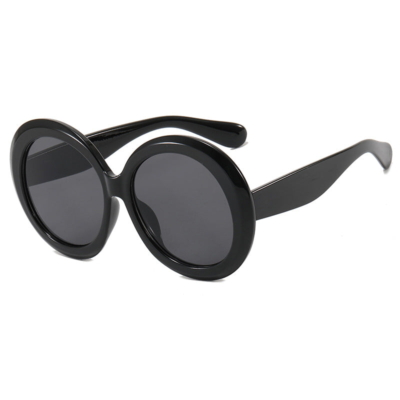 Women's Large-Frame Round Sunglasses with UV Protection, view 9