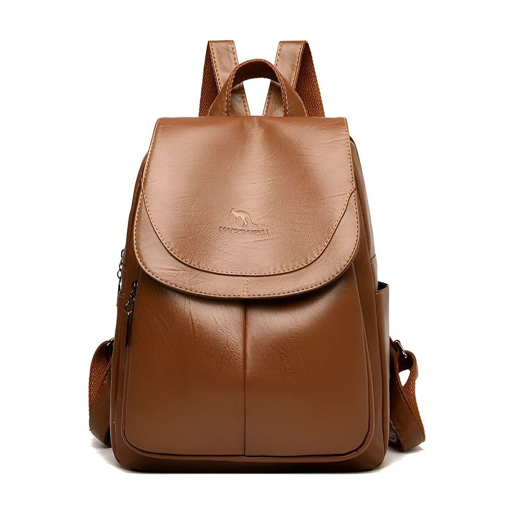 Women's Leather Backpack for Everyday, School and Travel, view 4
