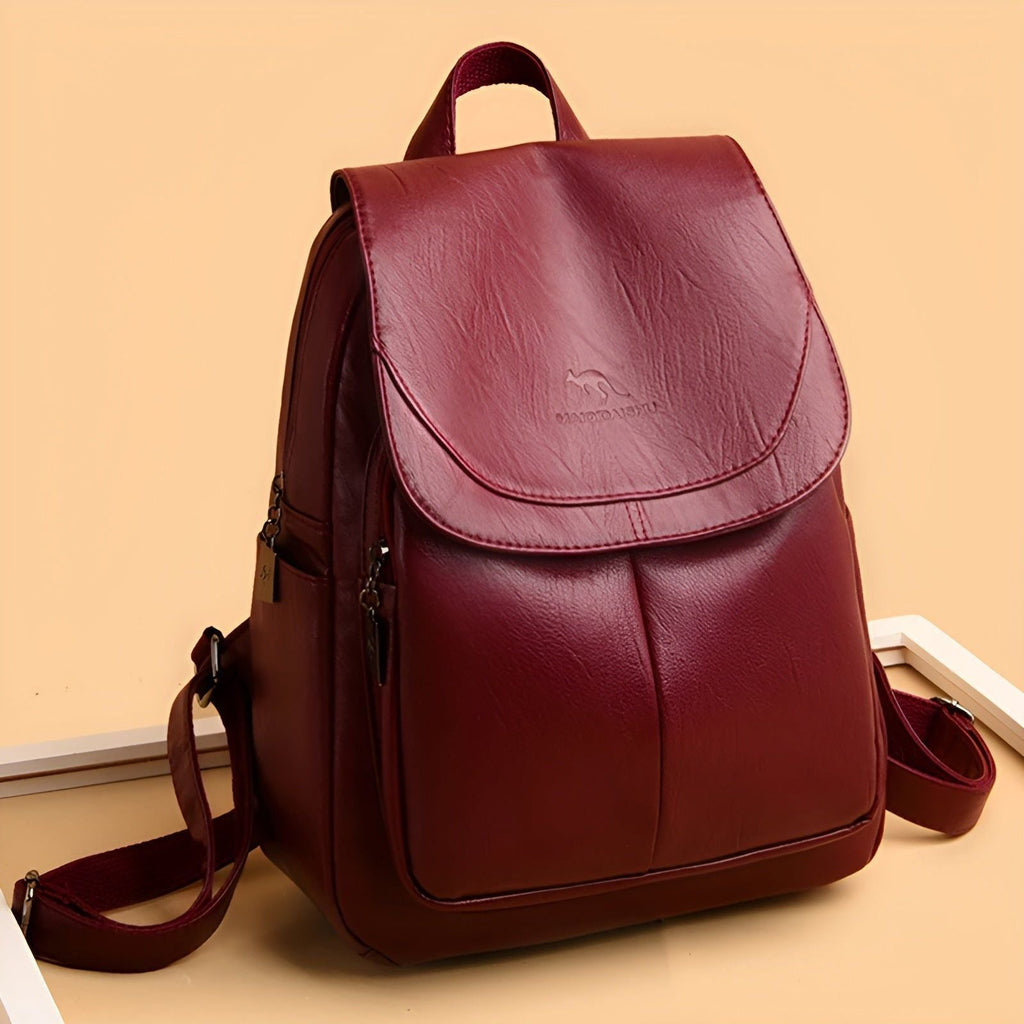 Women's Leather Backpack for Everyday, School and Travel, view 5