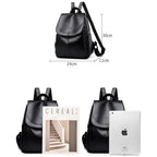 Women's Leather Backpack for Everyday, School and Travel, view 6