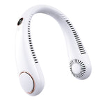 Women's Portable Rechargeable Neck Fan with Adjustable Airflow, view 2