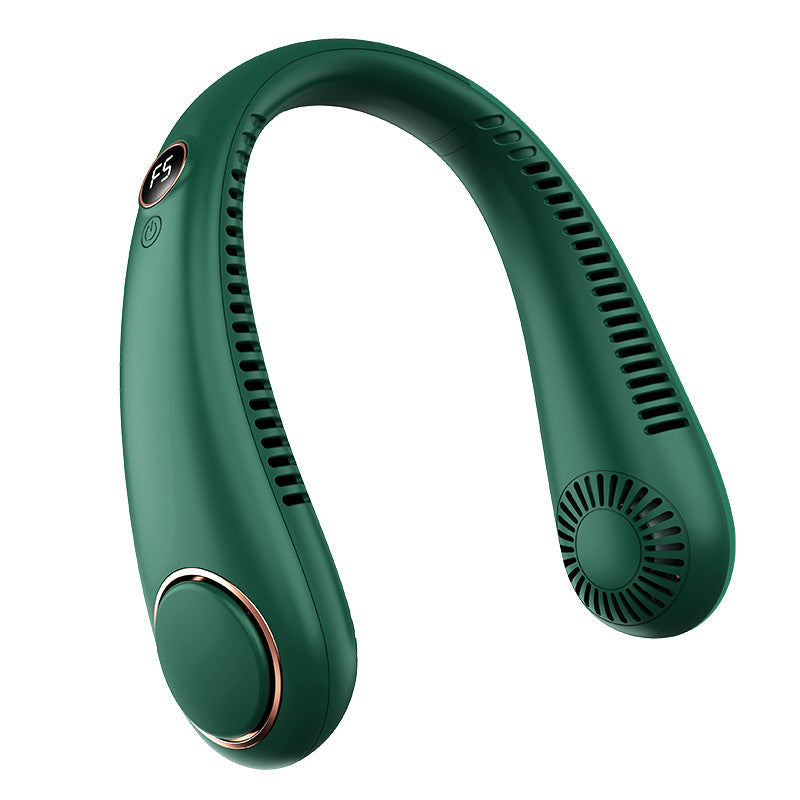 Women's Portable Rechargeable Neck Fan with Adjustable Airflow, view 4
