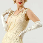 Women's Satin Opera Gloves, 20 in (50.8 cm), Stretch Polyester Blend, view 7