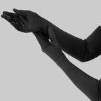 Women's Satin Opera Gloves, 20 in (50.8 cm), Stretch Polyester Blend, view 8
