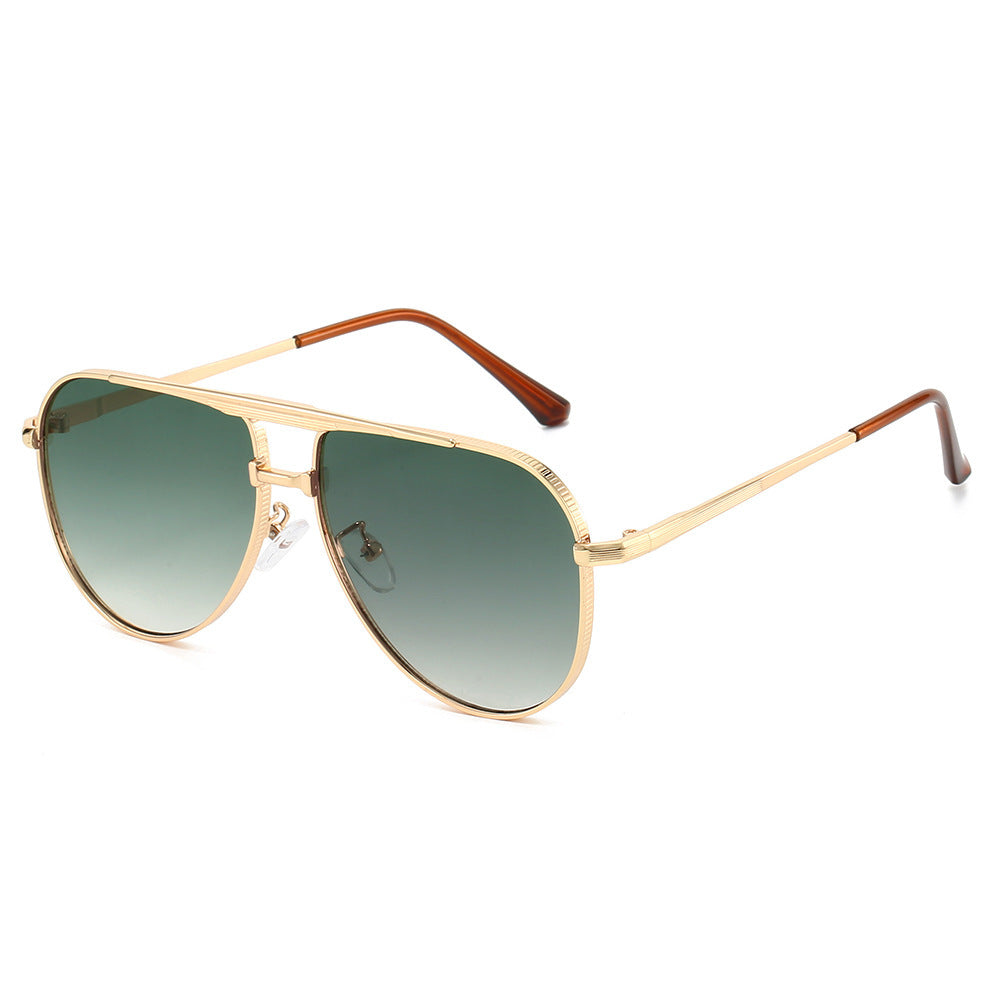Women's Vintage Pilot Sunglasses with Metal Frame and UV400 Lenses, view 11