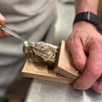Wood-Handled Oyster Shell Opener Clamp, Height 13 cm, Width 8 cm, view 2