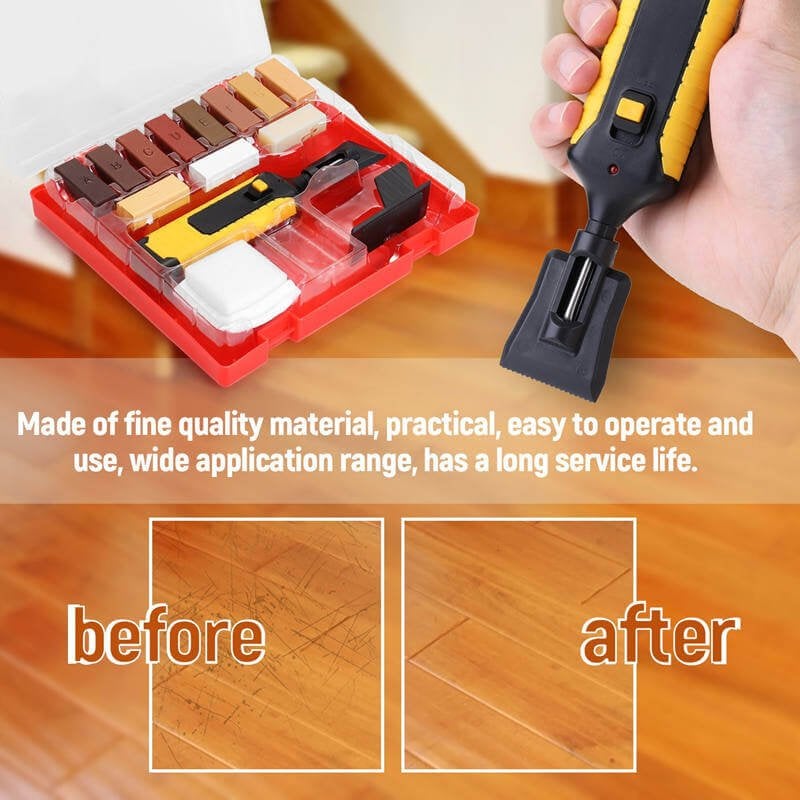 Wood Surface Repair Kit with 11 Wax Blocks, Heat Pen and 150 mm Pen Length, view 2