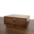 Wooden Jewelry Storage Box with Dual Drawers | High & Bury