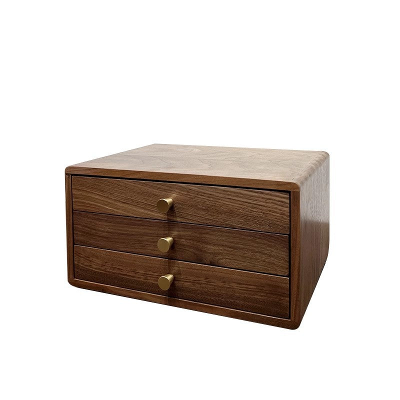 Wooden Jewelry Storage Box with Dual Drawers | High & Bury