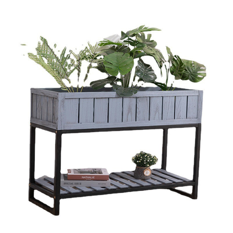Wooden Planter Stand | High & Bury