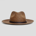 Wool Felt Fedora Hat with Braided Band and Feather Detail, view 5