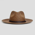 Wool Felt Fedora Hat with Braided Band and Feather Detail, view 5